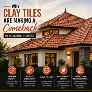 Clay tiles for Modern Homes
