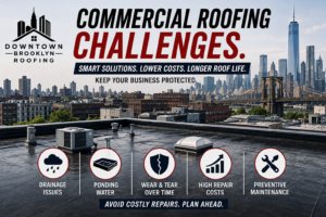 Commercial roofing challenges in Downtown Brooklyn and costly repair prevention