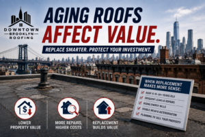Aging roof impacting property value in Brooklyn homes