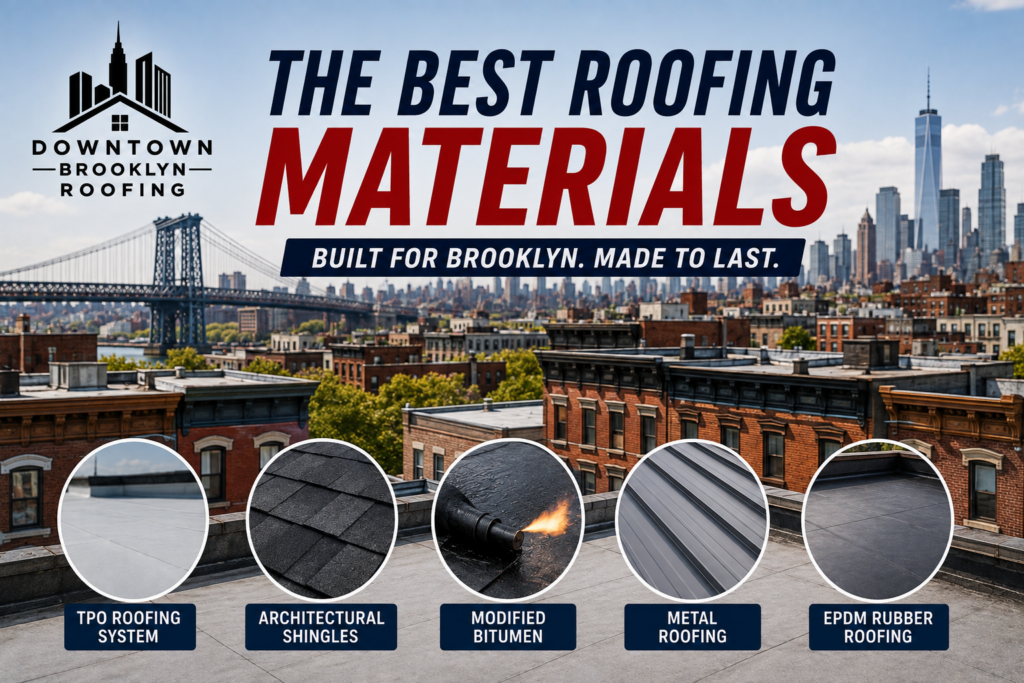 Best roofing materials for Brooklyn homes based on climate and building style