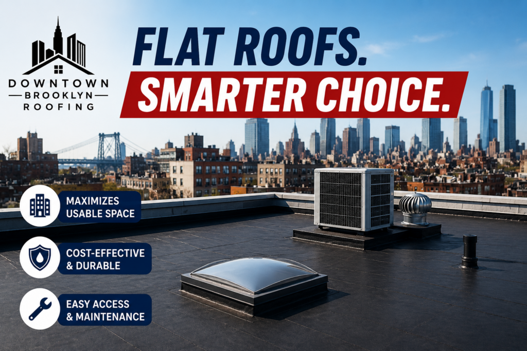 Why Flat Roofs Are Common in Downtown Brooklyn Buildings